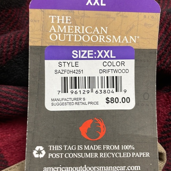 The American Outdoorsman jacket with fleece lining. - Picture 5 of 6